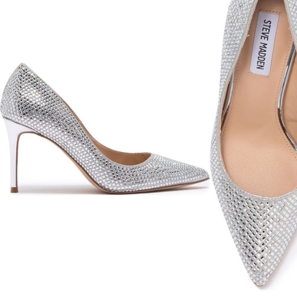 Silvery crystal pumps - Picture 2 of 5